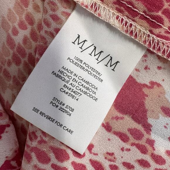 CAbi 5708 Bethany Snake Print Blouse Medium - Picture 7 of 11